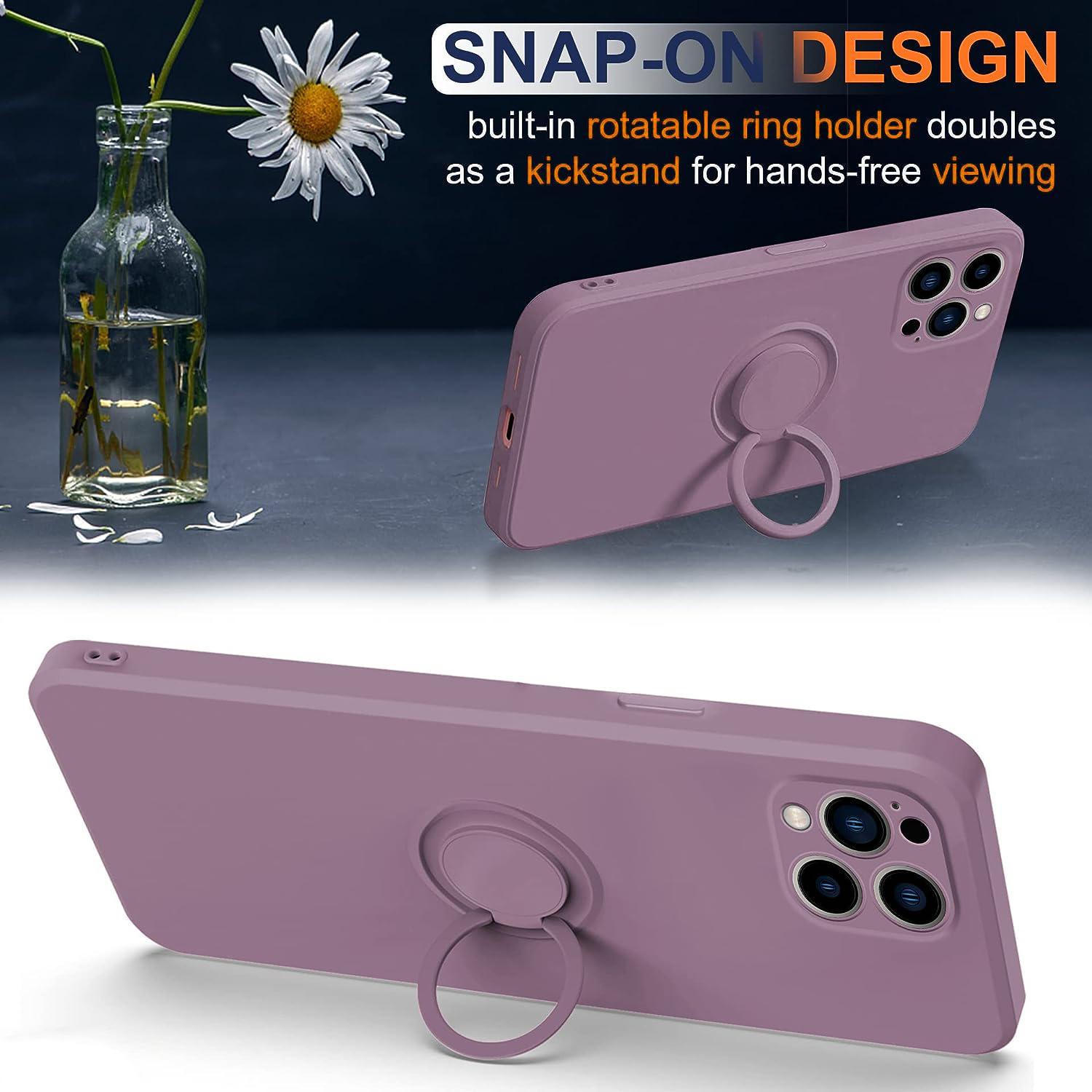 For iPhone 15 Pro Ring Kickstand Case Liquid Silicone Anti-scratch Phone Cover with Wrist Rope Purple
For iPhone 15 Pro Ring Kickstand Case Liquid Silicone Anti-scratch Phone Cover with Wrist Rope Purple