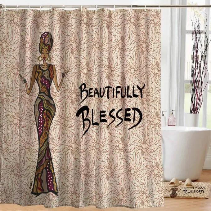 African Woman Shower Curtain Drawing Tribal Dress Local Frauen Silhouette Dance Of The Summer Solstice Bathroom Decor Hooks W60H190(CM)-1 Pcs
African Woman Shower Curtain Drawing Tribal Dress Local Frauen Silhouette Dance Of The Summer Solstice Bathroom Decor Hooks W60H190(CM)-1 Pcs