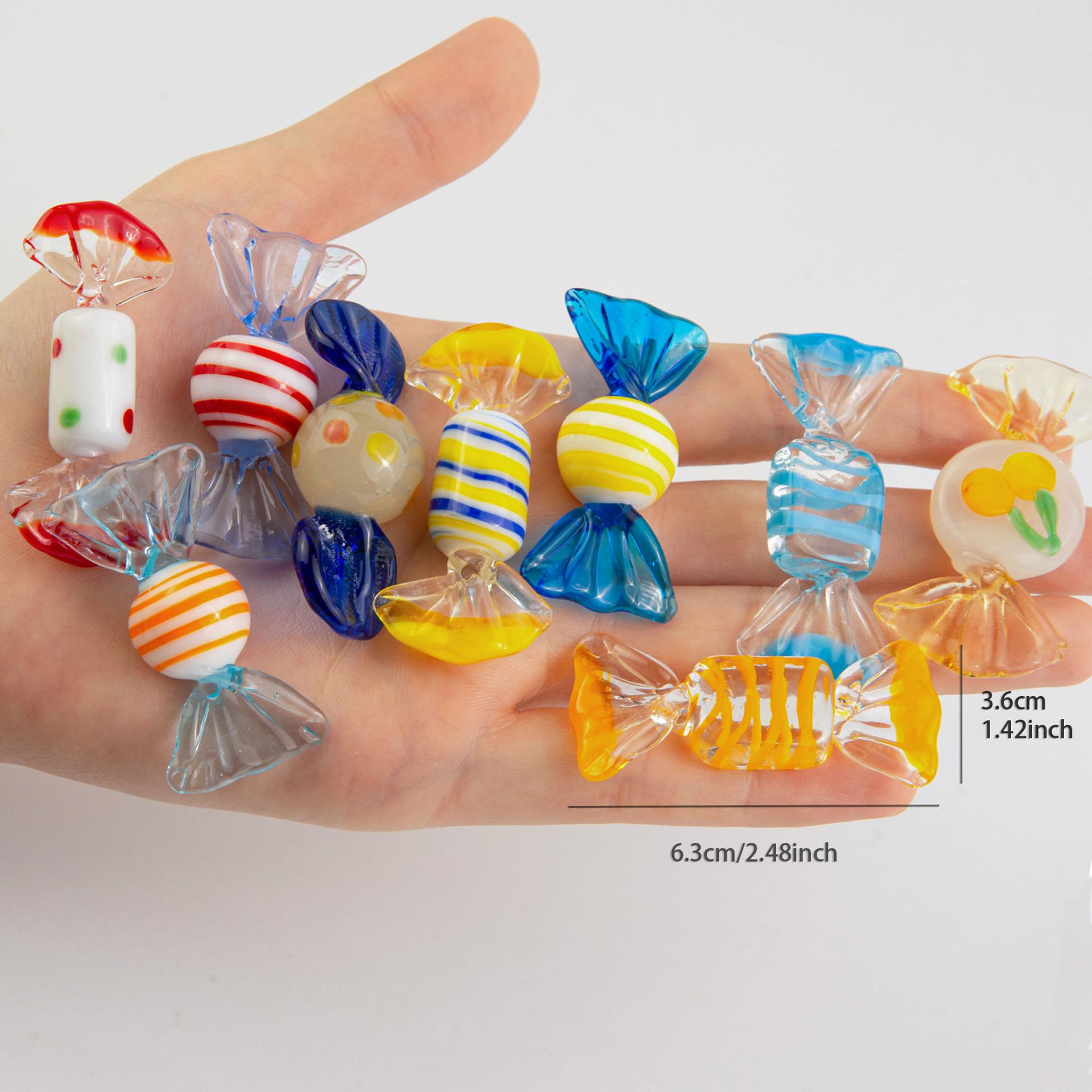 Colorful Murano Style Handmade Glass Candy Ornaments for Weddings and Parties One piece approximately 6.5cm
Colorful Murano Style Handmade Glass Candy Ornaments for Weddings and Parties One piece approximately 6.5cm