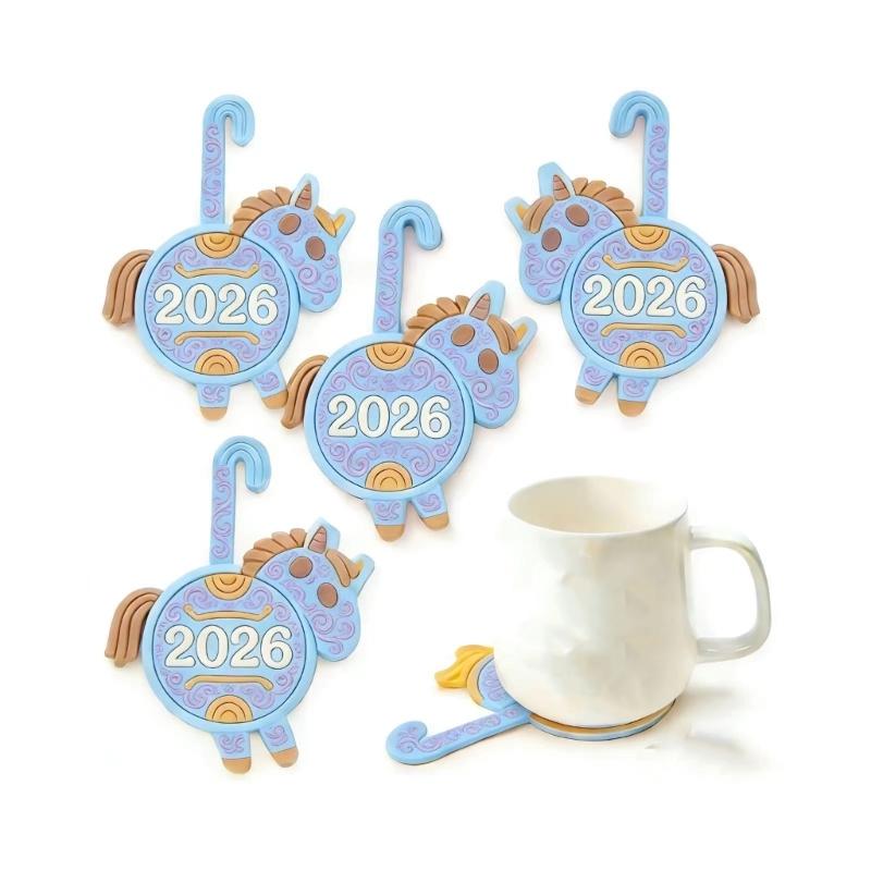 4PCS Fun Animal Themed Cup Mats Heat Resistant And Easy To Clean Horse Shaped Coasters For Home Office
4PCS Fun Animal Themed Cup Mats Heat Resistant And Easy To Clean Horse Shaped Coasters For Home Office