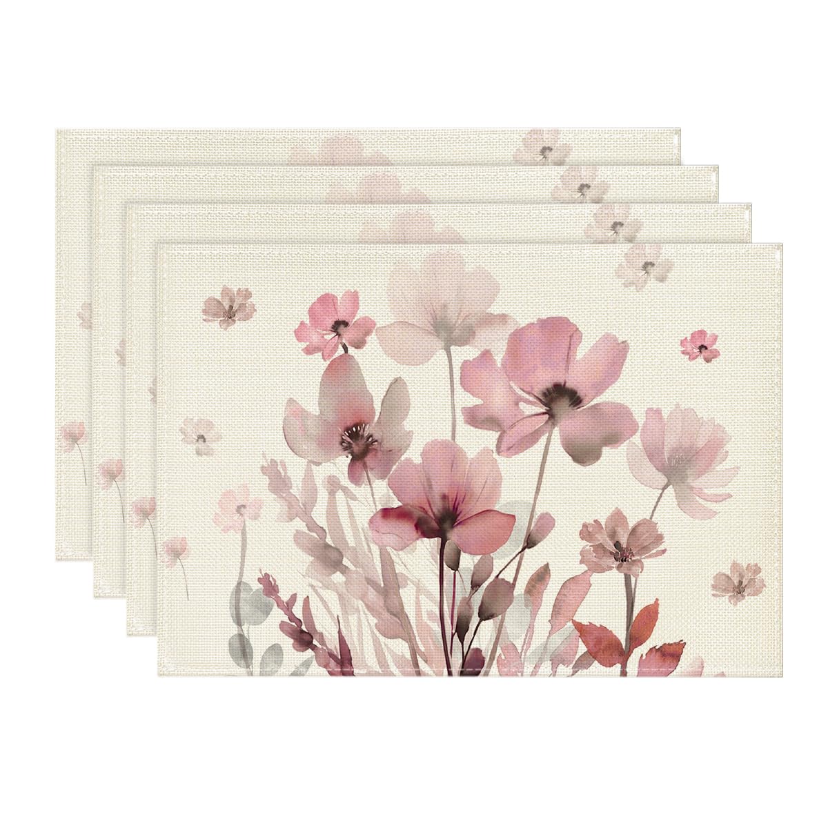 Brown Poppy Floral Round Table Wedge Placemats Set of 4, Seasonal Kitchen Dining Table Decoration for Indoor Party Home 12 x 18 , Rectangle 4 Pcs
Brown Poppy Floral Round Table Wedge Placemats Set of 4, Seasonal Kitchen Dining Table Decoration for Indoor Party Home 12 x 18 , Rectangle 4 Pcs