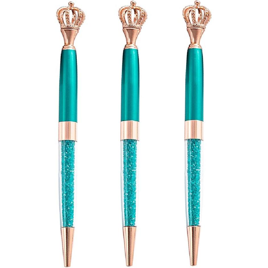 Lobagve Danse Jupe 3 Pcs Crown Top Ballpoint Pens,Bling Metal Ballpoint Pen with Black Ink,1.0 mm,Office Gift Supplies for Christmas Bridesmaid синій
Lobagve Danse Jupe 3 Pcs Crown Top Ballpoint Pens,Bling Metal Ballpoint Pen with Black Ink,1.0 mm,Office Gift Supplies for Christmas Bridesmaid синій