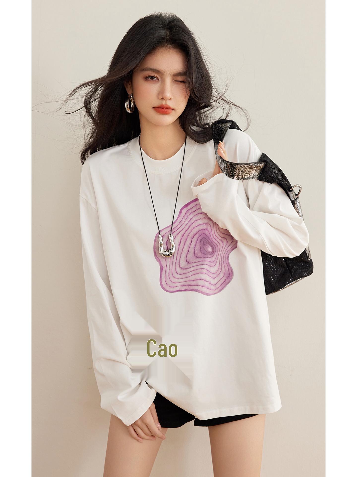 Available Now: Fun Pattern Print Loose Casual Long Sleeve T-shirt for Spring Extra Large
Available Now: Fun Pattern Print Loose Casual Long Sleeve T-shirt for Spring Extra Large