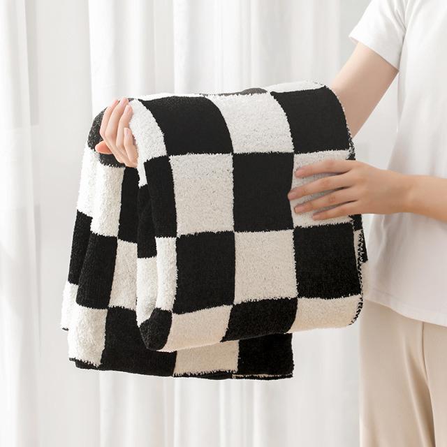 Nordic Soft Checkerboard Woven Blanket Single Sofa Cover Blanket Thin Nap Blanket Geometric Home Decoration Shawl 127x152cm чорний
Nordic Soft Checkerboard Woven Blanket Single Sofa Cover Blanket Thin Nap Blanket Geometric Home Decoration Shawl 127x152cm чорний
