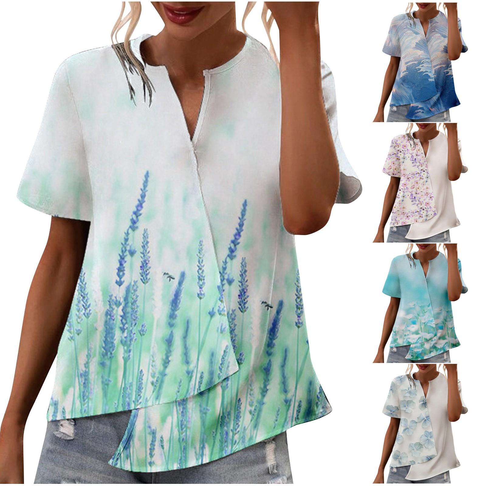 Мода Женские Blusa Tonos Cuello Muesca Лето Повседневный V-образный вырез с коротким рукавом Топ
Мода Женские Blusa Tonos Cuello Muesca Лето Повседневный V-образный вырез с коротким рукавом Топ