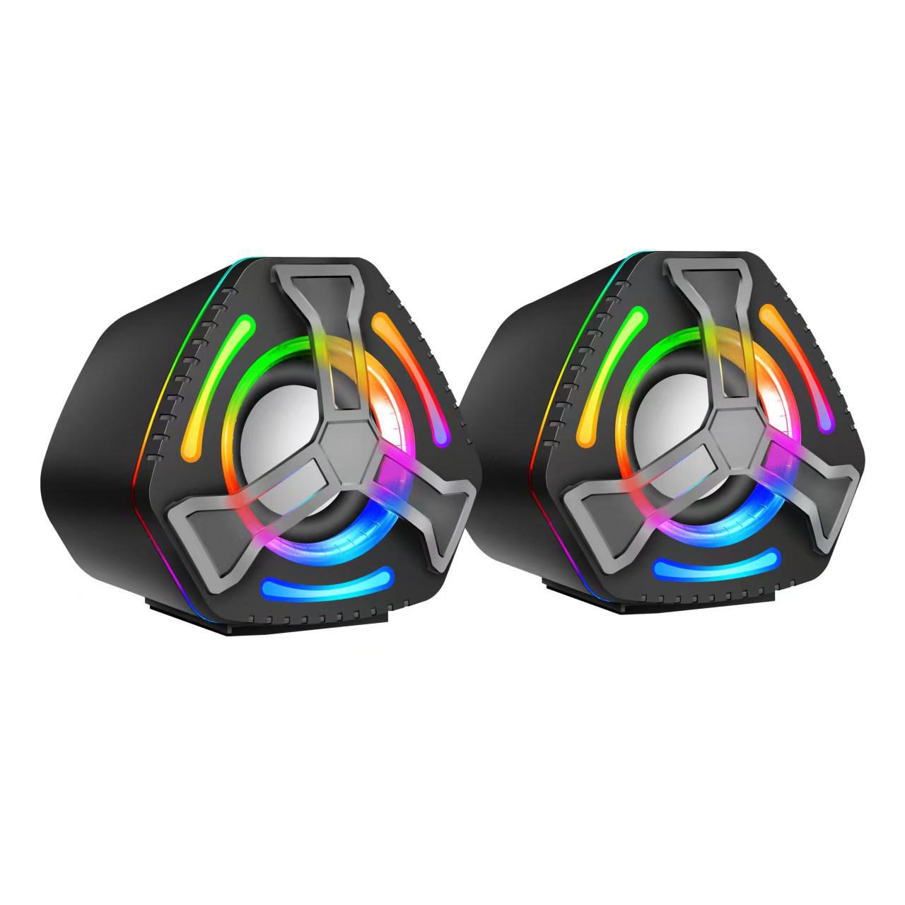 K2060 USB Wired HiFi Speakers with Colorful Lighting for Desktop and Laptop чорний
K2060 USB Wired HiFi Speakers with Colorful Lighting for Desktop and Laptop чорний