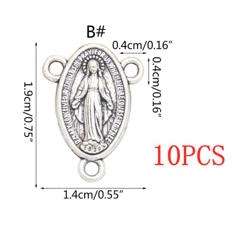 10 Pieces Retro Blessed Virgin Pendant Oval Miraculous Medal Charm Pendant for Chain Necklace or Rosary Catholic Jewelry making
10 Pieces Retro Blessed Virgin Pendant Oval Miraculous Medal Charm Pendant for Chain Necklace or Rosary Catholic Jewelry making
