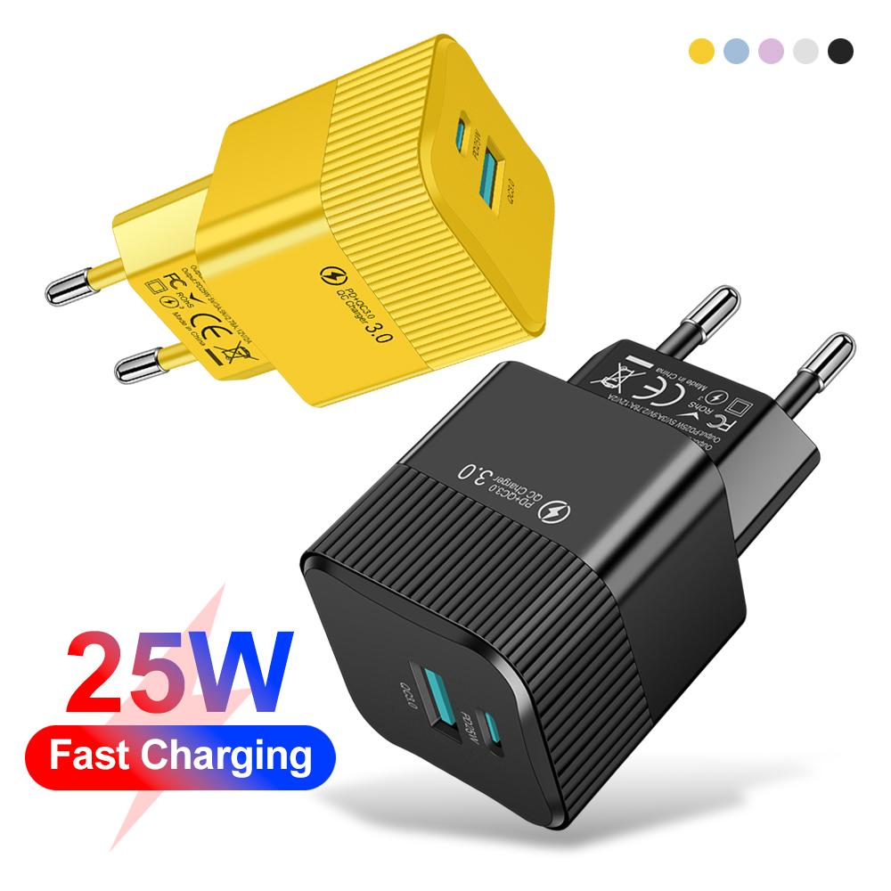 2 порти PD 25 Вт USB C Швидкий зарядний пристрій KR EU US Міні дорожня вилка Адаптер швидкої зарядки для телефону для iPhone 15 Pro Max Oneplus BK316 US Yellow
2 порти PD 25 Вт USB C Швидкий зарядний пристрій KR EU US Міні дорожня вилка Адаптер швидкої зарядки для телефону для iPhone 15 Pro Max Oneplus BK316 US Yellow