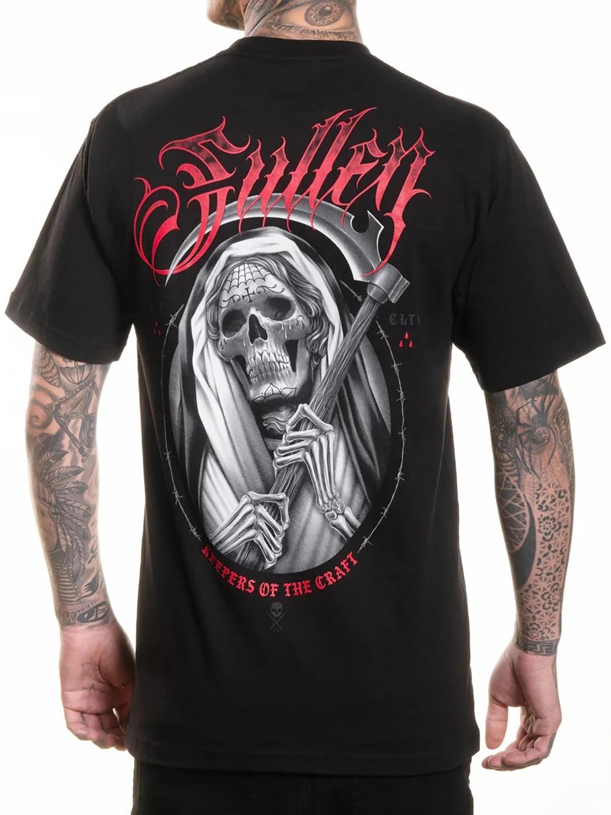 Sullen Men s Muerte Reaper Short Sleeve Standard T-shirt Grim Tattoo Style Tee 4XL
Sullen Men s Muerte Reaper Short Sleeve Standard T-shirt Grim Tattoo Style Tee 4XL