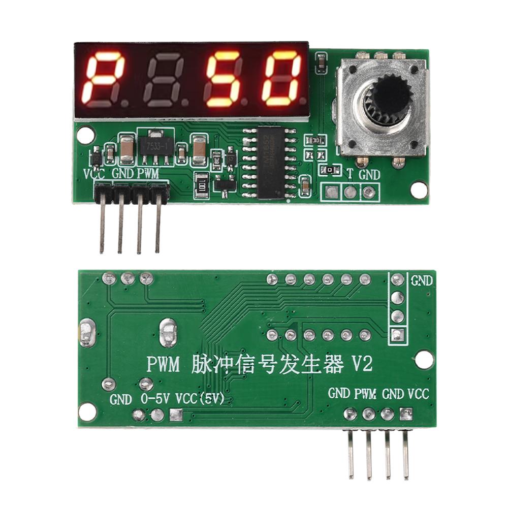 PWM Signal Generator Module Adjustable Frequency 1-150kHz Square Rectangular Wave Generator Power-off Memory Motor Speed Control
PWM Signal Generator Module Adjustable Frequency 1-150kHz Square Rectangular Wave Generator Power-off Memory Motor Speed Control