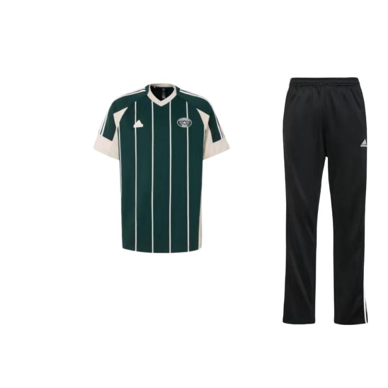 Adidas High Street V-Neck Loose Striped Short Sleeve Raglan T-Shirt And Elastic Long Pants Casual Sports Set Men Sets TR30PR-BW+JC5679 M
Adidas High Street V-Neck Loose Striped Short Sleeve Raglan T-Shirt And Elastic Long Pants Casual Sports Set Men Sets TR30PR-BW+JC5679 M