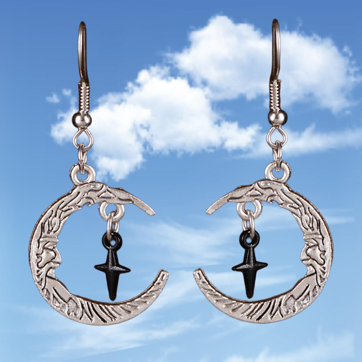 Bohemian Creative Gold Color Human Face Crescent-shaped Stars Cross Pendant Dangle Earrings for Women Retro Trendy Jewelry Gifts
Bohemian Creative Gold Color Human Face Crescent-shaped Stars Cross Pendant Dangle Earrings for Women Retro Trendy Jewelry Gifts