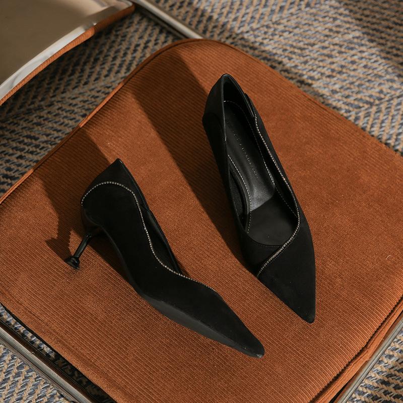 Остроносые модные популярные женские туфли новый темперамент черный популярный высокий каблук шпилька женские туфли-лодочки 33
Остроносые модные популярные женские туфли новый темперамент черный популярный высокий каблук шпилька женские туфли-лодочки 33