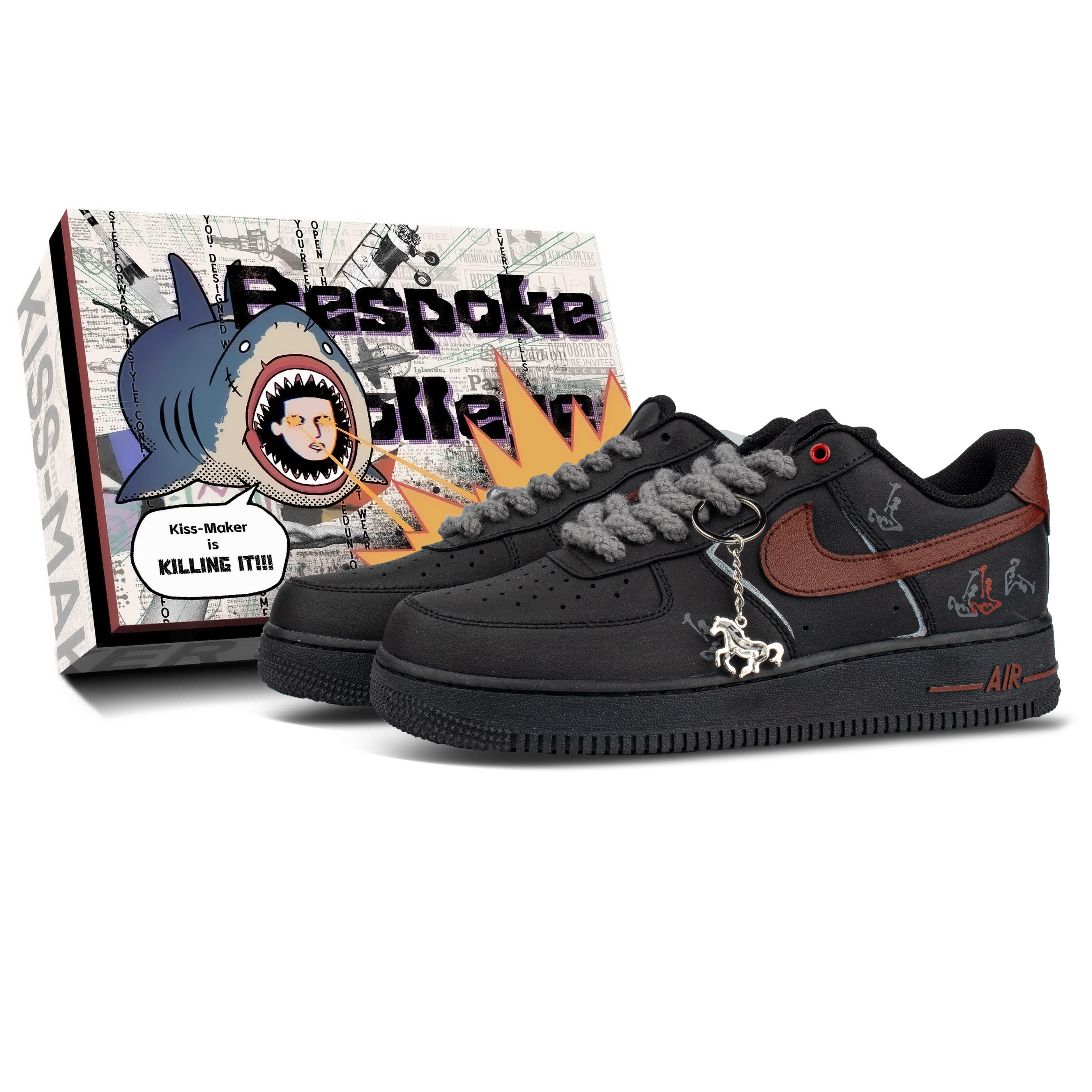 Nike Air Force 1 Coverage Mid top Skateboard Shoes Unisex Black CW2288-001(Team731--box) 40
Nike Air Force 1 Coverage Mid top Skateboard Shoes Unisex Black CW2288-001(Team731--box) 40