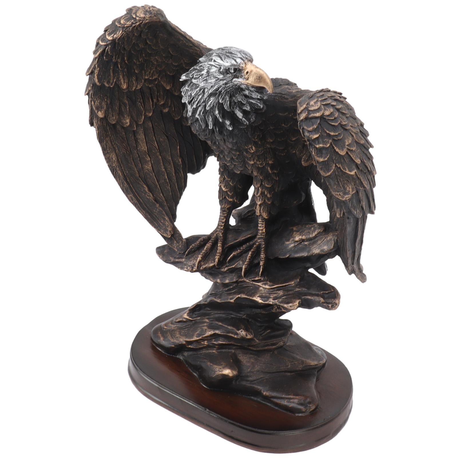 Eagle Statue Resin Vivid Ingenious Durable Decorative Vintage Eagle Figurine for Office
Eagle Statue Resin Vivid Ingenious Durable Decorative Vintage Eagle Figurine for Office