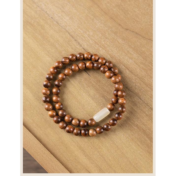 Unique design Vietnamese yellow rosewood bead bracelet with jade-like finish, vintage style, simple sandalwood wooden multi-loop bracelet for men and 6Millimeter double loop
Unique design Vietnamese yellow rosewood bead bracelet with jade-like finish, vintage style, simple sandalwood wooden multi-loop bracelet for men and 6Millimeter double loop