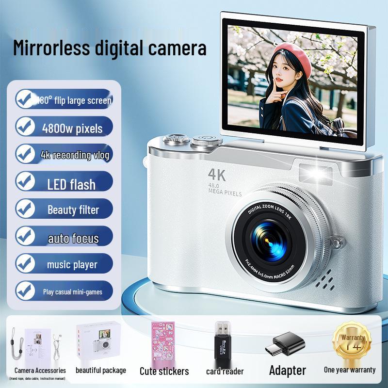 Ретро Студентська HD Камера-розкладачка без дзеркала для подорожей та автоспуску
Ретро Студентська HD Камера-розкладачка без дзеркала для подорожей та автоспуску