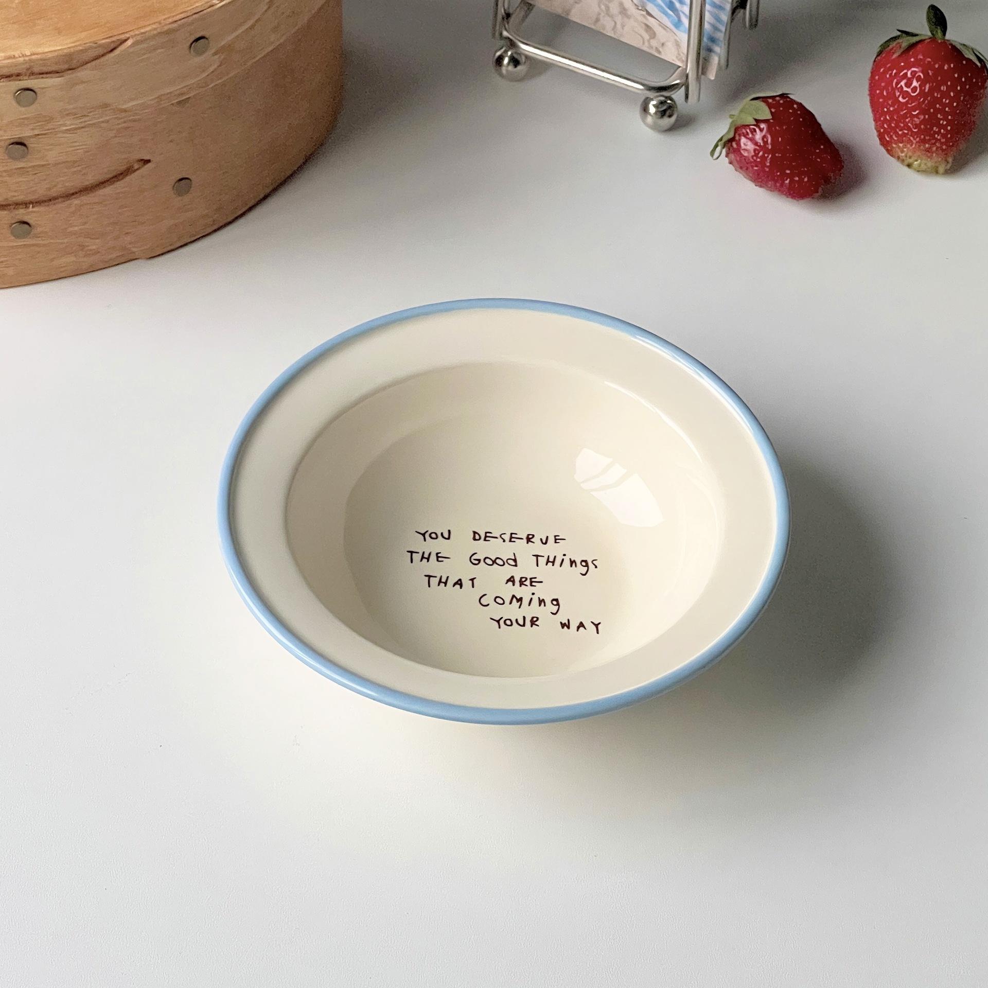 Керамическая миска с буквой в стиле Великобритании для дома, высокая красота, миска для завтрака, салата, десерта, миска для йогурта с ретро-цветовым контрастом и буквой белый
Керамическая миска с буквой в стиле Великобритании для дома, высокая красота, миска для завтрака, салата, десерта, миска для йогурта с ретро-цветовым контрастом и буквой белый