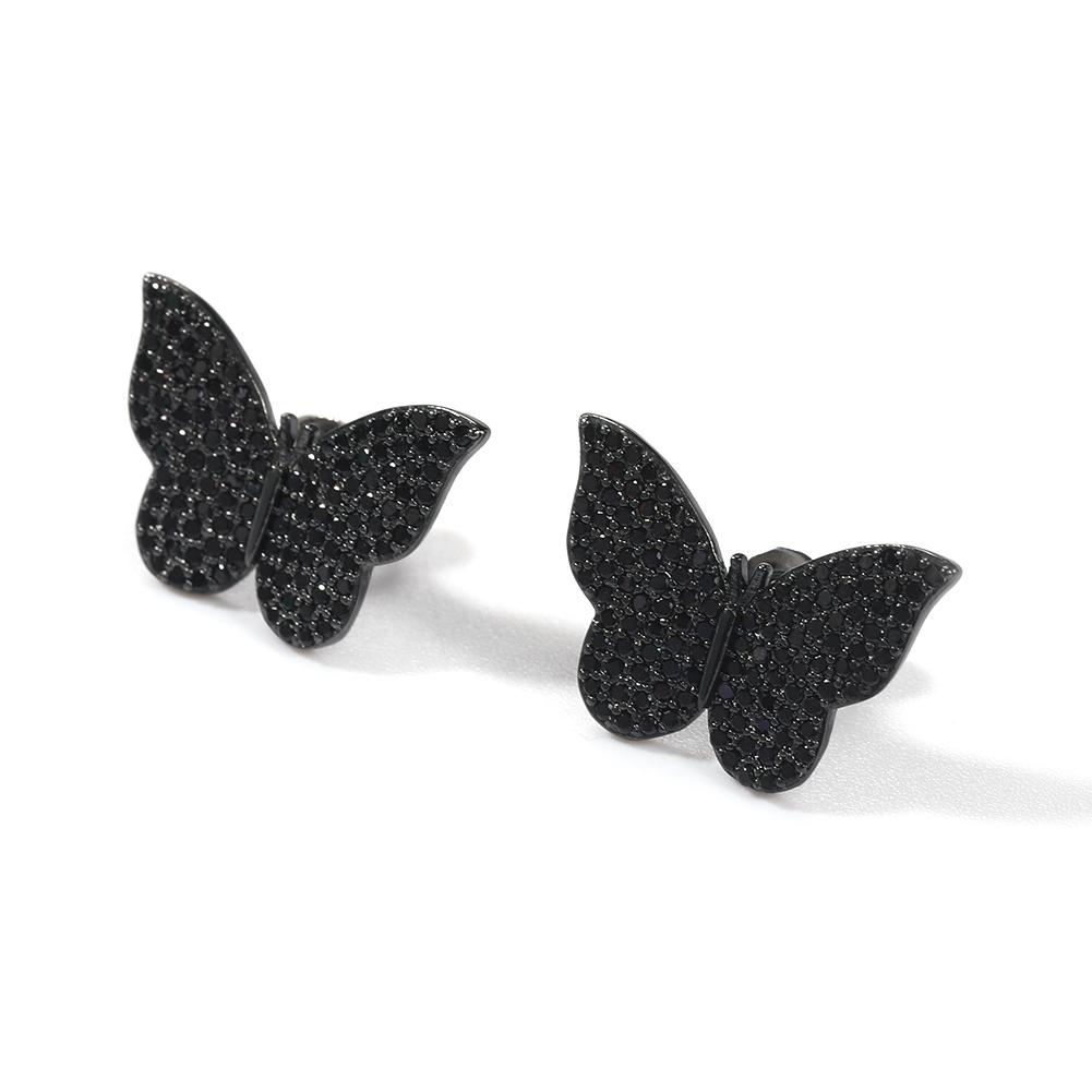 THE BLING KING Butterfly Stud Earring 925 Sterling Silver Earring Paved Black Cubic Zirconia Men Women Fashion Hiphop Jewelry чёрный
THE BLING KING Butterfly Stud Earring 925 Sterling Silver Earring Paved Black Cubic Zirconia Men Women Fashion Hiphop Jewelry чёрный