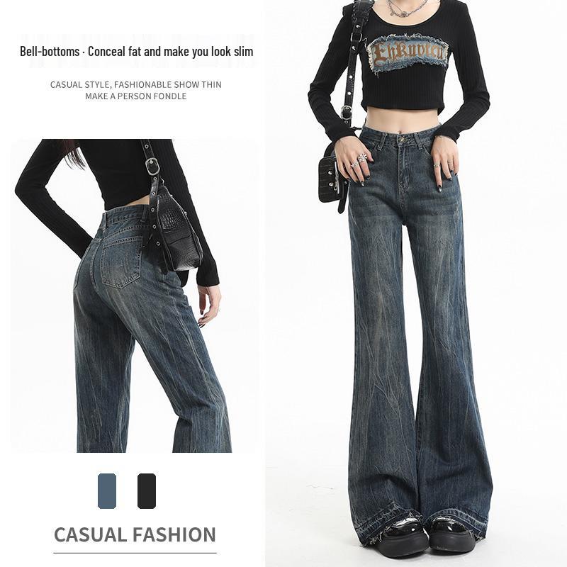 Women s 2024 Retro High-Waist Flare Jeans: Spring/Autumn Thin, Loose, Slimming, Wide-Leg Pants 3XL
Women s 2024 Retro High-Waist Flare Jeans: Spring/Autumn Thin, Loose, Slimming, Wide-Leg Pants 3XL