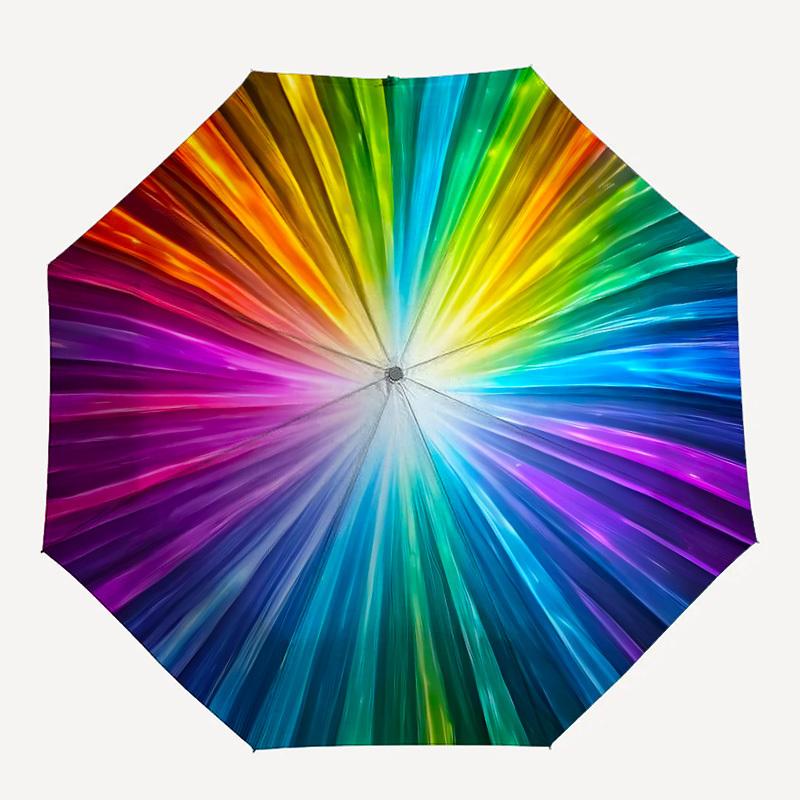 1pc Rainbow Spectrum Circle Automatic Open/Close Umbrella, Compact Travel Umbrella, 8-Rib Sturdy Frame - Ideal Gift for Friends yy251118056
1pc Rainbow Spectrum Circle Automatic Open/Close Umbrella, Compact Travel Umbrella, 8-Rib Sturdy Frame - Ideal Gift for Friends yy251118056