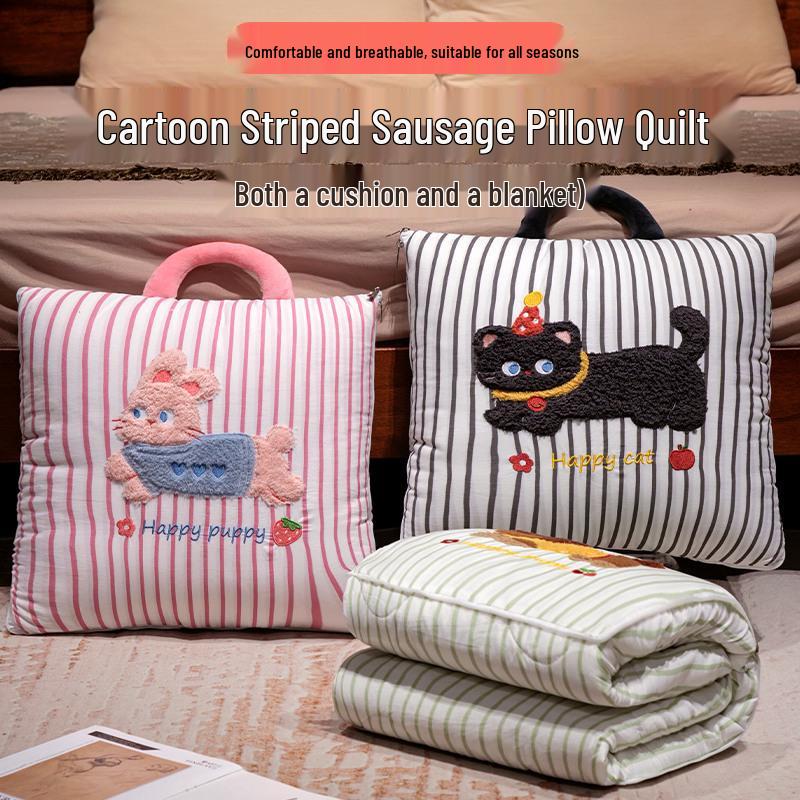 Office Nap Pillow Blanket: 2-in-1 Sofa Throw & Car Cushion Quilt Small 35x35cm (Quilt 1x1.5cm) 0.6kg
Office Nap Pillow Blanket: 2-in-1 Sofa Throw & Car Cushion Quilt Small 35x35cm (Quilt 1x1.5cm) 0.6kg