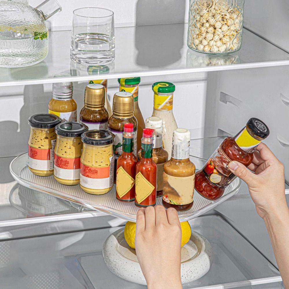 360 Rotatable Turntable Organizer Transparent Fridge Organizer Tray Clear Turntable Rack Kitchen
360 Rotatable Turntable Organizer Transparent Fridge Organizer Tray Clear Turntable Rack Kitchen