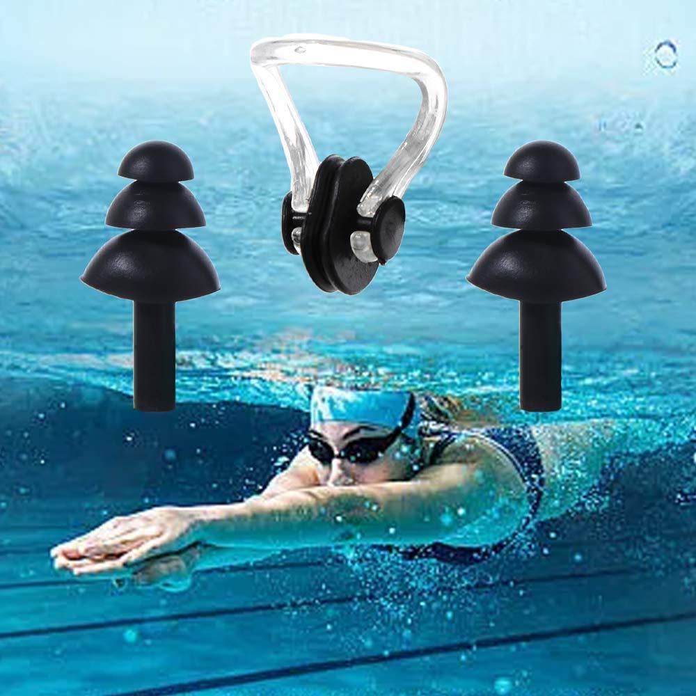 Anti-water Silicone Noise Earplug Silicone Nose Protector Clip Swimming Earplug Nose Clip Beginner чорний
Anti-water Silicone Noise Earplug Silicone Nose Protector Clip Swimming Earplug Nose Clip Beginner чорний