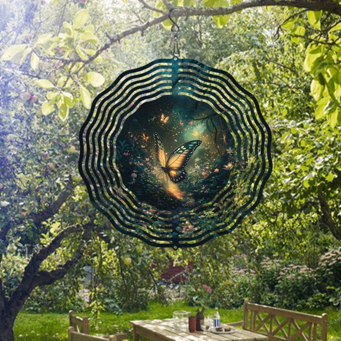 3D Metal Wind Spinner Enchanted Forest Butterfly Glowing Lights Outdoor Decor for Garden Patio Yard No Electricity Needed Gift for Men Women
3D Metal Wind Spinner Enchanted Forest Butterfly Glowing Lights Outdoor Decor for Garden Patio Yard No Electricity Needed Gift for Men Women