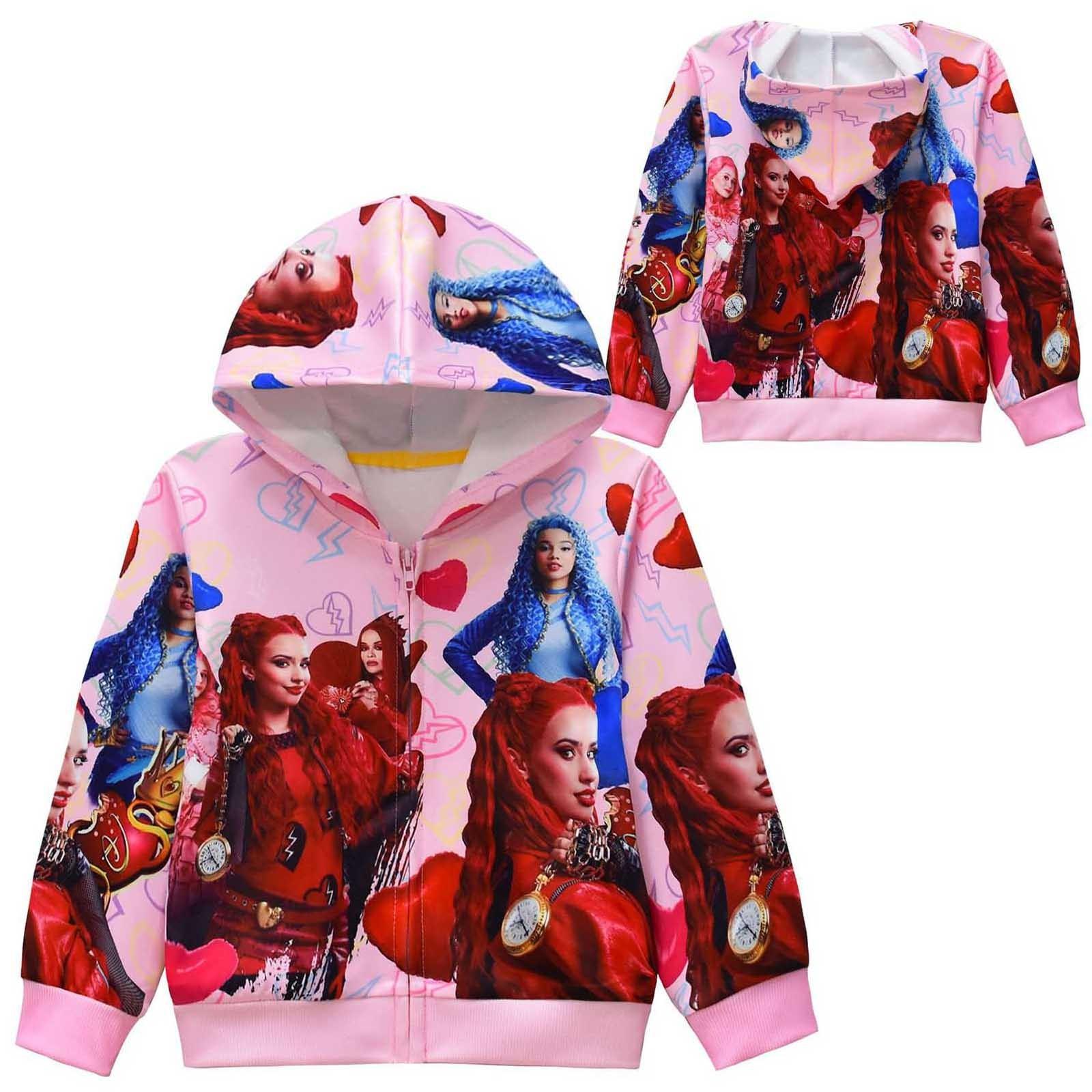 Куртка на молнии с капюшоном для девочек, повседневная куртка с милым принтом персонажей 130 розовый
Куртка на молнии с капюшоном для девочек, повседневная куртка с милым принтом персонажей 130 розовый