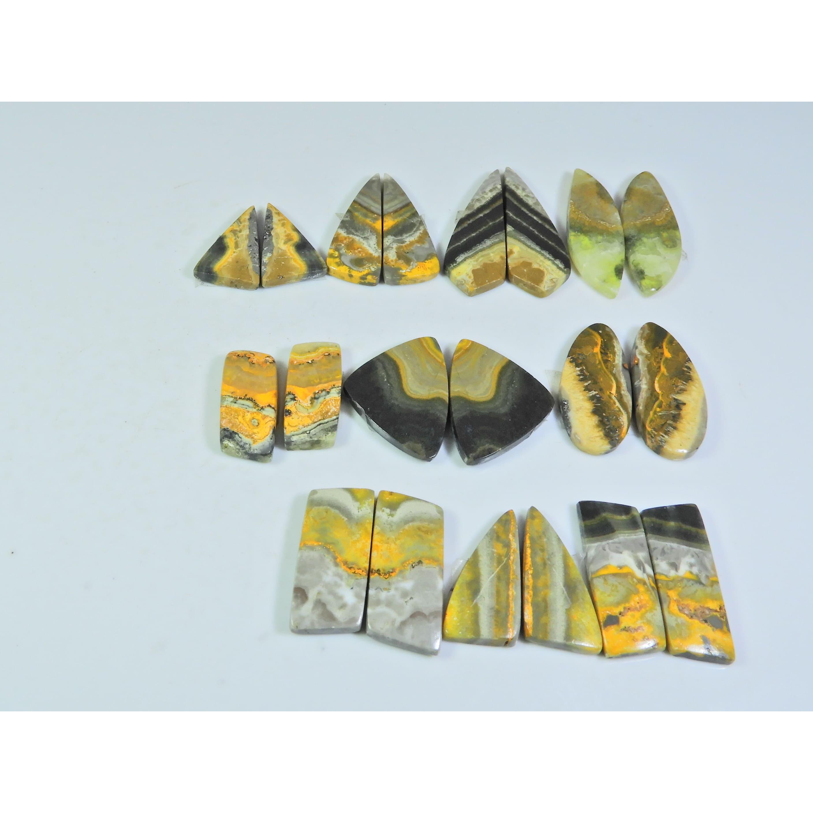 204Cts. Натуральный парный яшма шмеля, фантазийный кабошон, драгоценный камень, лот из 10 пар C-118
204Cts. Натуральный парный яшма шмеля, фантазийный кабошон, драгоценный камень, лот из 10 пар C-118