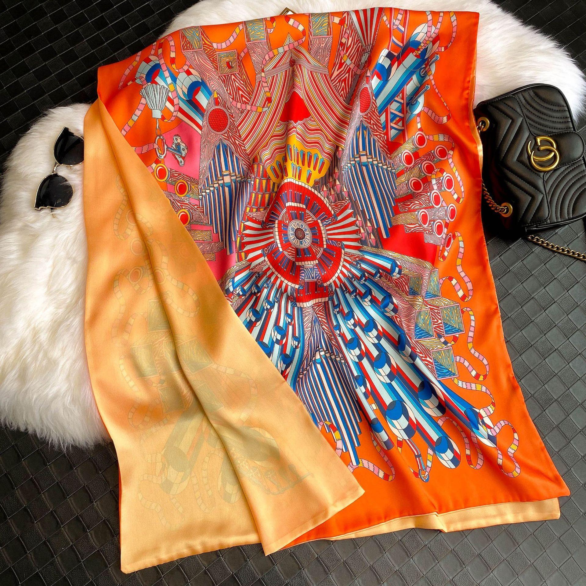 Высококачественные роскошные шелковые шарфы, повязка на голову, шарфы, шейный шарф для женщин, шелковый шарф с цепочкой, женская декоративная шаль 180-70cm
Высококачественные роскошные шелковые шарфы, повязка на голову, шарфы, шейный шарф для женщин, шелковый шарф с цепочкой, женская декоративная шаль 180-70cm