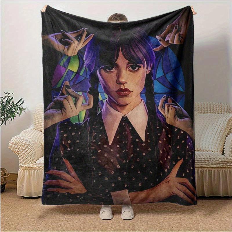 1pc, Add a Touch of Gothic Charm with Our Home Decor Blanket: Perfect Gift for Fans! Flannel Throw, Ideal for Bedroom, Living Room, Travel, Camping, C 130x150cm
1pc, Add a Touch of Gothic Charm with Our Home Decor Blanket: Perfect Gift for Fans! Flannel Throw, Ideal for Bedroom, Living Room, Travel, Camping, C 130x150cm