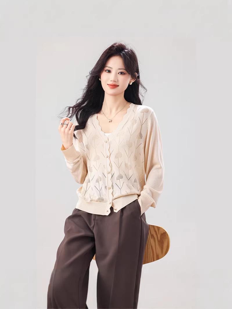 2026 Spring Plus Size Women s Korean Style Hollow Out Knit Cardigan Sweater One Size чёрный
2026 Spring Plus Size Women s Korean Style Hollow Out Knit Cardigan Sweater One Size чёрный