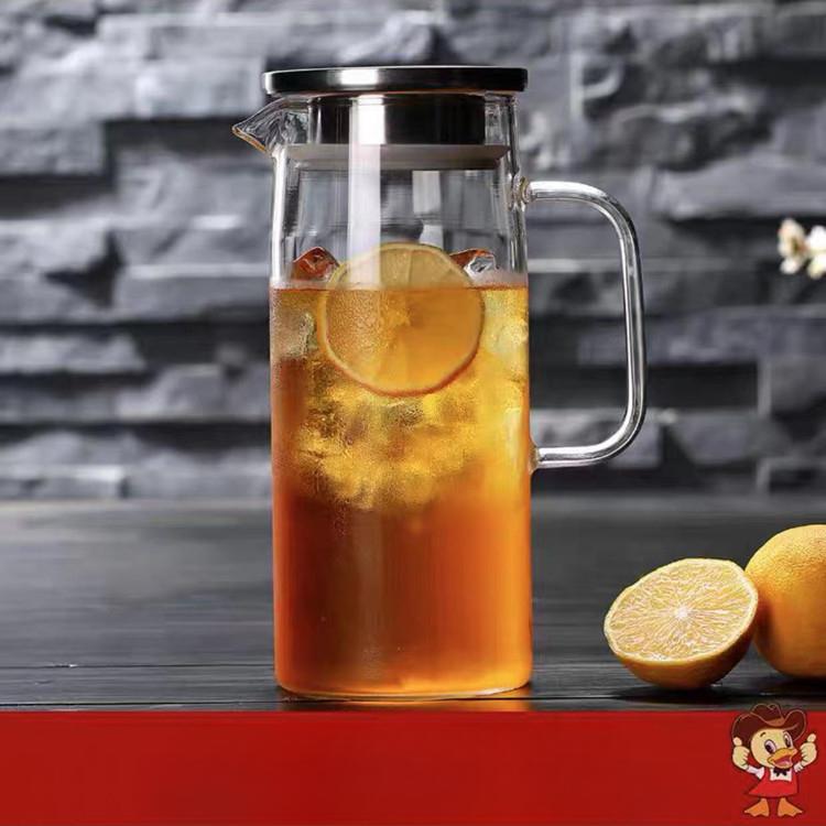 Прозрачный стеклянный чайник с крышкой из нержавеющей стали для холодной воды, бытовой для гостиной, для приема гостей, большой емкости, для молока, сока, холодной воды 1000ml
Прозрачный стеклянный чайник с крышкой из нержавеющей стали для холодной воды, бытовой для гостиной, для приема гостей, большой емкости, для молока, сока, холодной воды 1000ml