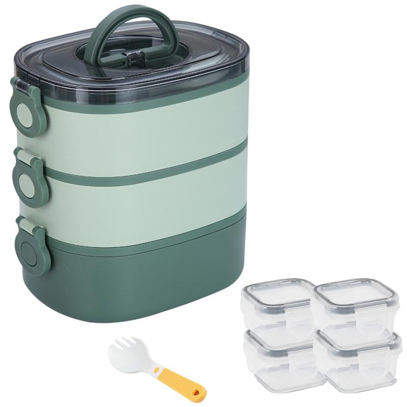 2000 мл Bento Box Портативный трехслойный изолированный ланч-бокс большой емкости с 4 коробками для соуса для работы
2000 мл Bento Box Портативный трехслойный изолированный ланч-бокс большой емкости с 4 коробками для соуса для работы