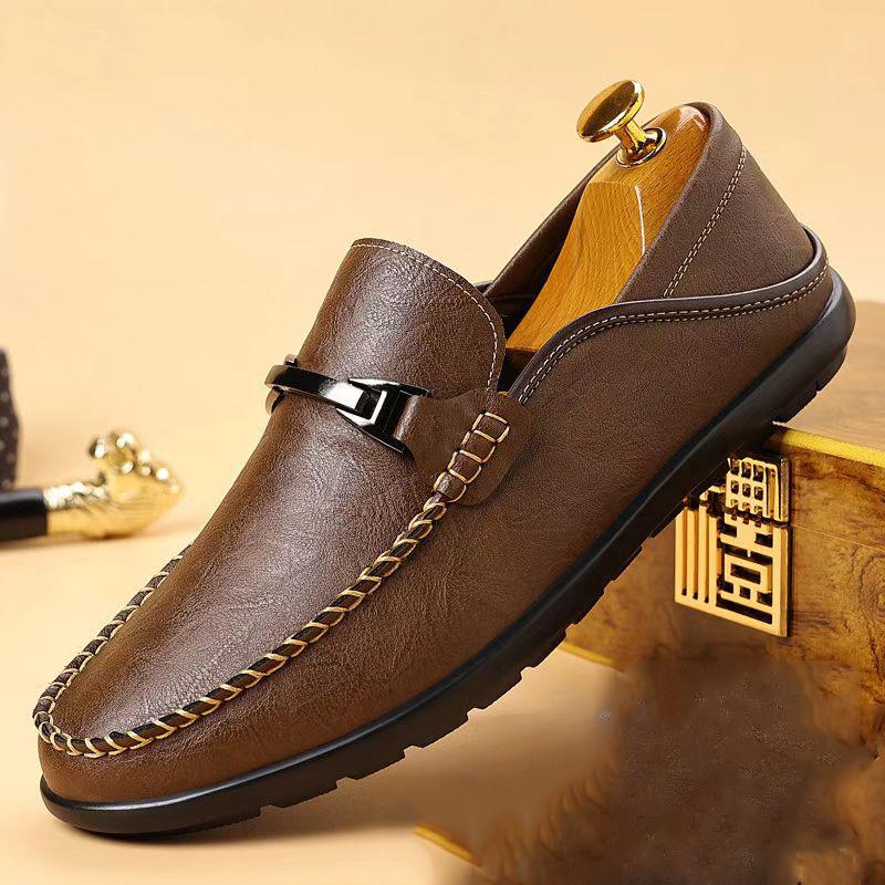 Wedding Party Men Dress Shoes Office Flats Breath Driving Lazy Loafers Moccasins Leather Men Footwear Slip on Man Formal Shoes 38 коричневий
Wedding Party Men Dress Shoes Office Flats Breath Driving Lazy Loafers Moccasins Leather Men Footwear Slip on Man Formal Shoes 38 коричневий