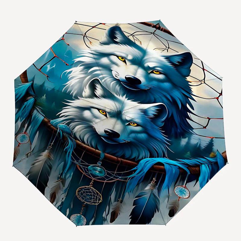 1pc Wolf DreamcatcherOpen/Close Umbrella-Windproof, Compact Travel Umbrella, Sturdy 8-Rib Shaft, Outdoor Accessory, 1132
1pc Wolf DreamcatcherOpen/Close Umbrella-Windproof, Compact Travel Umbrella, Sturdy 8-Rib Shaft, Outdoor Accessory, 1132