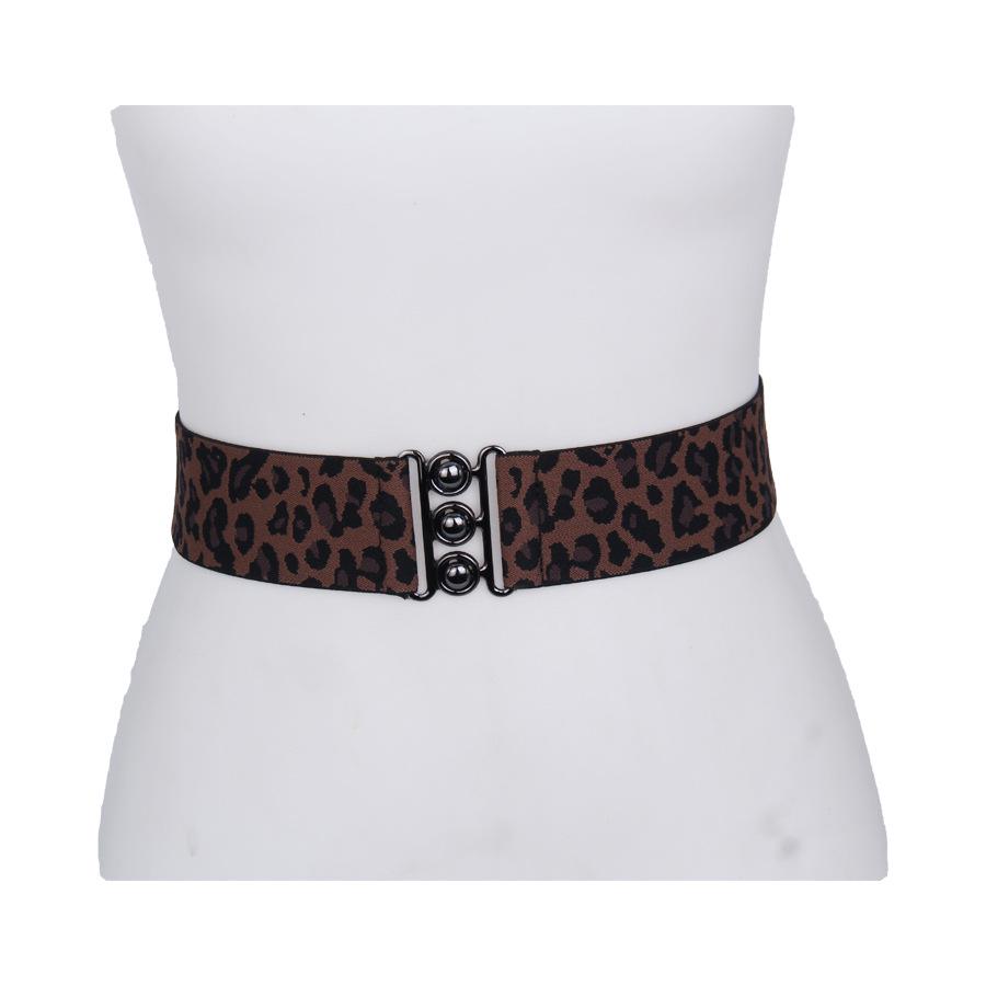 Korean Style Fashionable Elastic Waistband Metal Buckle Adjustable Belt - Comfortable Stretch Waist Chain Accessory леопард друку кольору
Korean Style Fashionable Elastic Waistband Metal Buckle Adjustable Belt - Comfortable Stretch Waist Chain Accessory леопард друку кольору