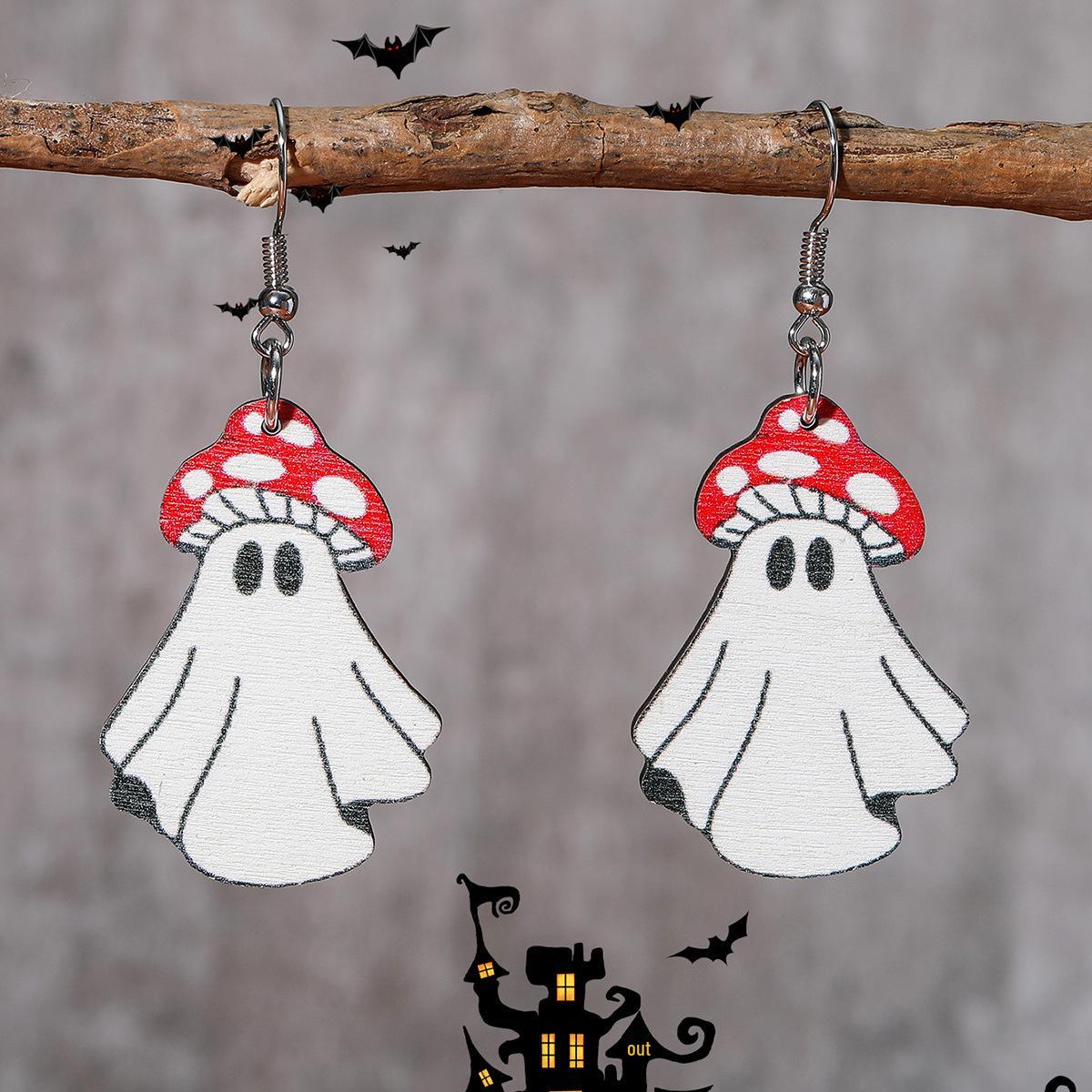 European & American Halloween Pumpkin Ghost Earrings - Unique, Creative Design with Round Drop and Hook Style.
European & American Halloween Pumpkin Ghost Earrings - Unique, Creative Design with Round Drop and Hook Style.