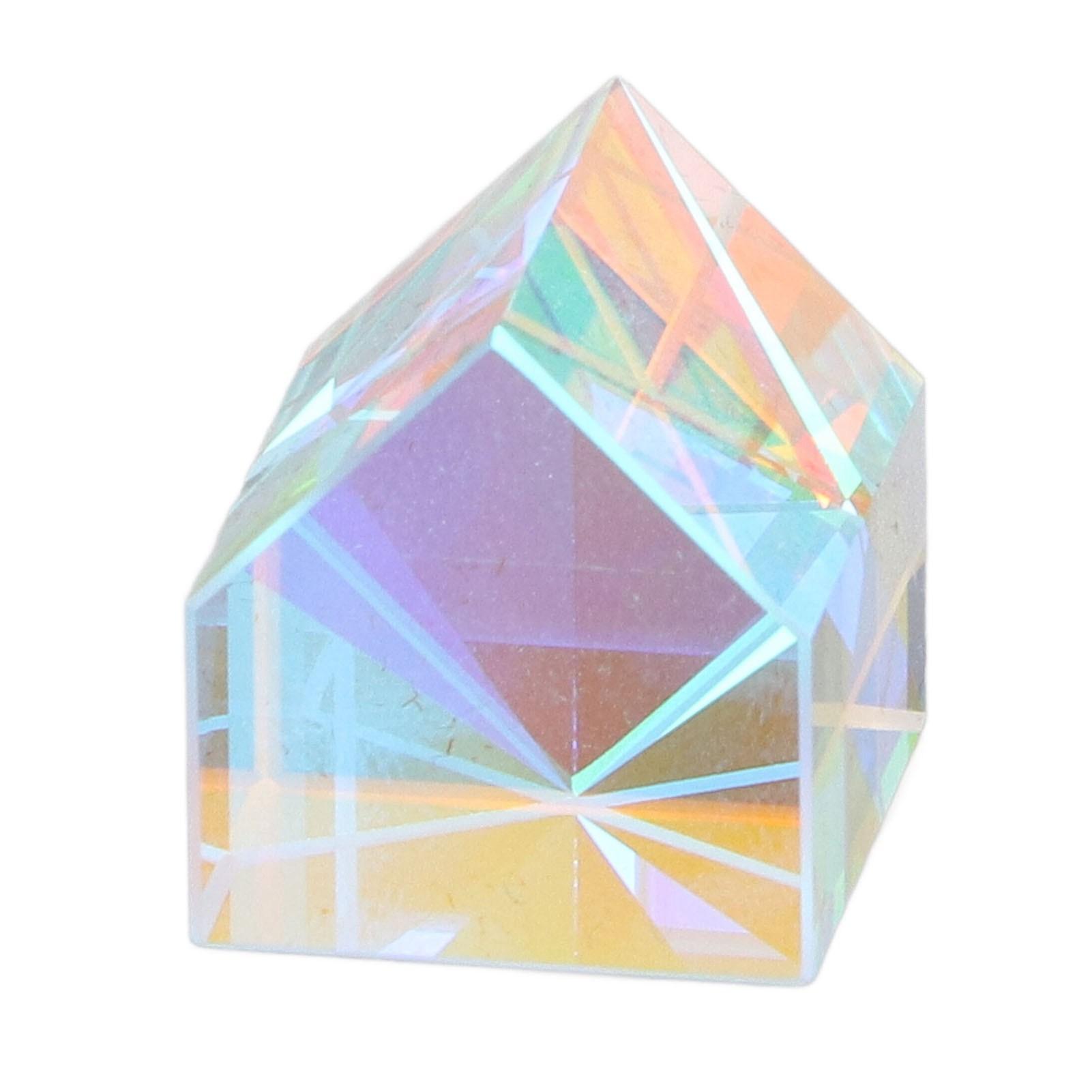 Color Prism Optical Glass Cabin Shape Desk Ornament RGB Dispersion Prism for Physics Teaching Art
Color Prism Optical Glass Cabin Shape Desk Ornament RGB Dispersion Prism for Physics Teaching Art