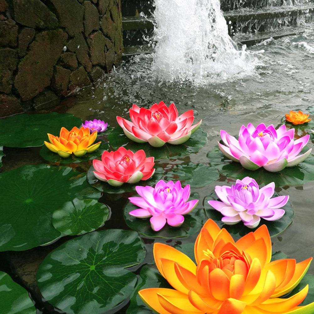 28cm Artificial Floating Fake Lotus Flowers Plant EVA Lifelike Landscape For Pond Fish Tank Fountains Decor Garden Supplies
28cm Artificial Floating Fake Lotus Flowers Plant EVA Lifelike Landscape For Pond Fish Tank Fountains Decor Garden Supplies
