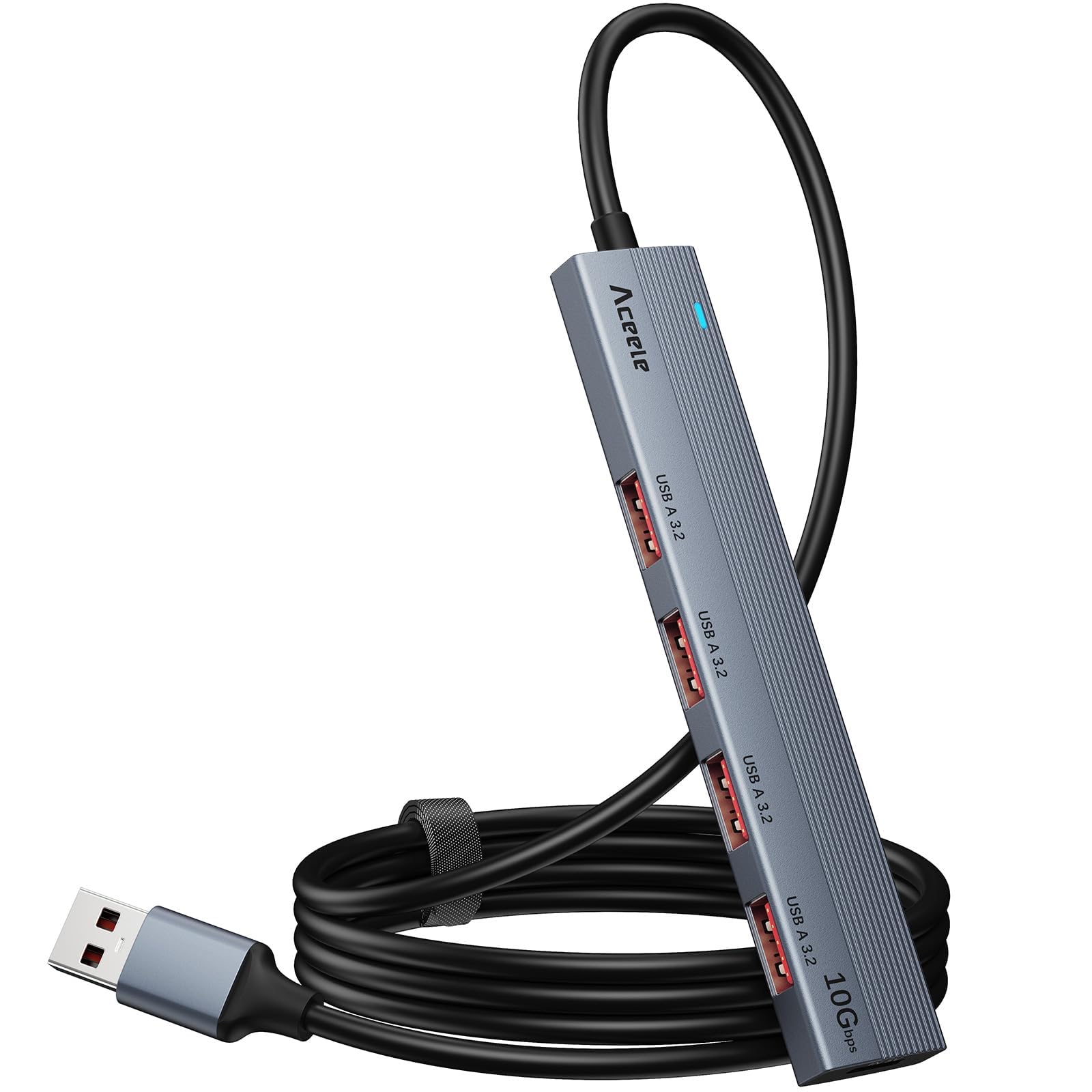 Aceele USB Hub 10Gbps 4 Port Expansion USB A to USB Converter Adapter USB Hub with 4 and Power Ports USB Gen 2 USB Hub with 120CM Cable for Desktop
Aceele USB Hub 10Gbps 4 Port Expansion USB A to USB Converter Adapter USB Hub with 4 and Power Ports USB Gen 2 USB Hub with 120CM Cable for Desktop