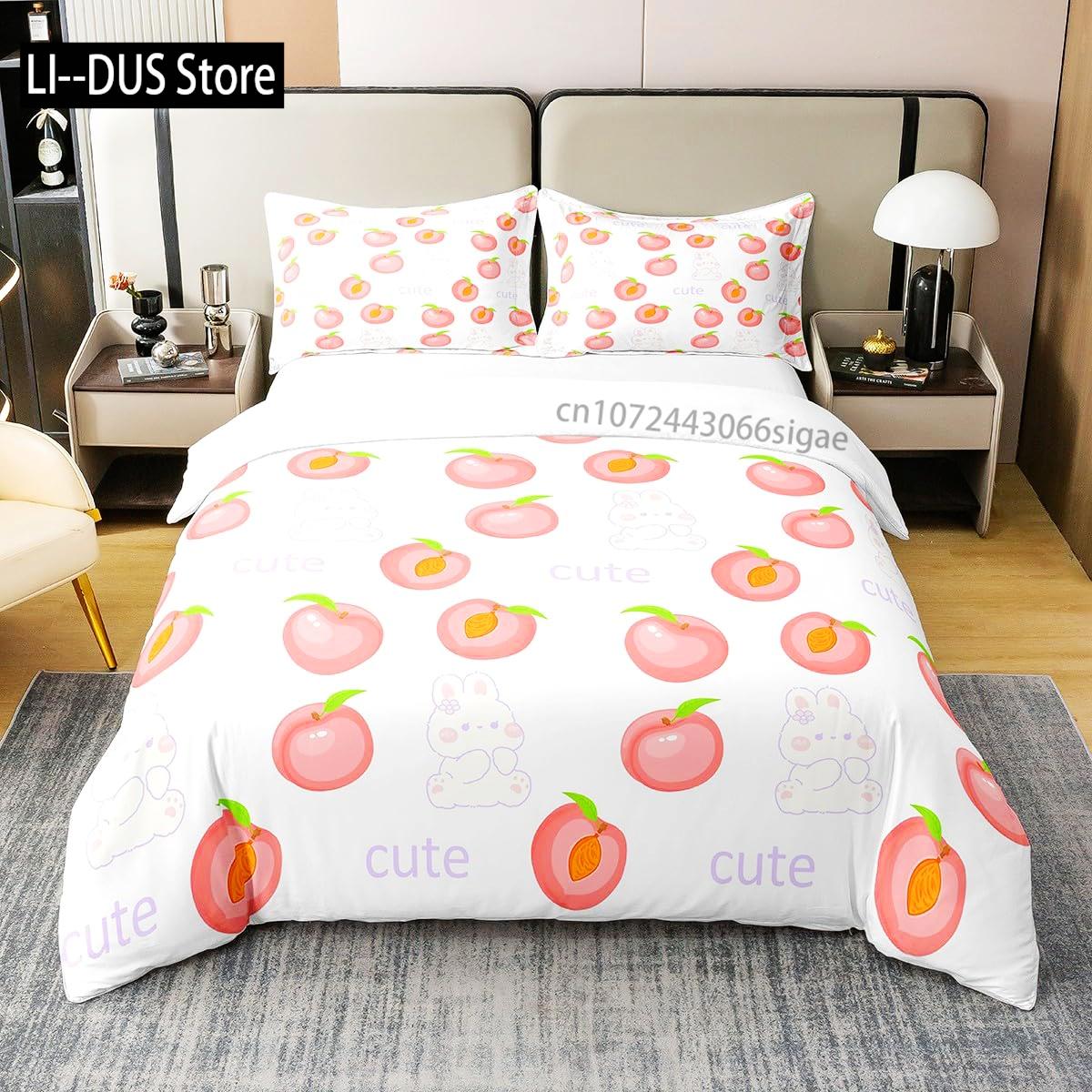 Comforter Pink Peach Bedding Set Cartoon Twin Size Comforter Girl Lovely Peach Cute Fruits Soft Room Decor Comforter (quilt)-EU Single(135*200cm)3pcs
Comforter Pink Peach Bedding Set Cartoon Twin Size Comforter Girl Lovely Peach Cute Fruits Soft Room Decor Comforter (quilt)-EU Single(135*200cm)3pcs