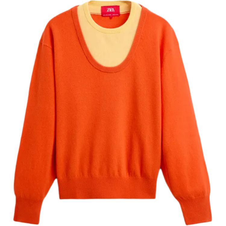 Zara X Harry Lambert Collaboration FW24 Double Layer Ribbed Crew Neck Long Sleeve Sweater Unisex sweater Orange 02893321-615 XL
Zara X Harry Lambert Collaboration FW24 Double Layer Ribbed Crew Neck Long Sleeve Sweater Unisex sweater Orange 02893321-615 XL
