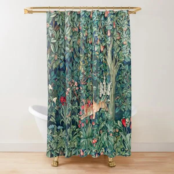 Forest Animals Pheasant and Fox Shower Curtain Blue Green Floral Hares Greenery Shower Curtain for Bathroom with 12 Pcs Hooks W90xH180cm
Forest Animals Pheasant and Fox Shower Curtain Blue Green Floral Hares Greenery Shower Curtain for Bathroom with 12 Pcs Hooks W90xH180cm