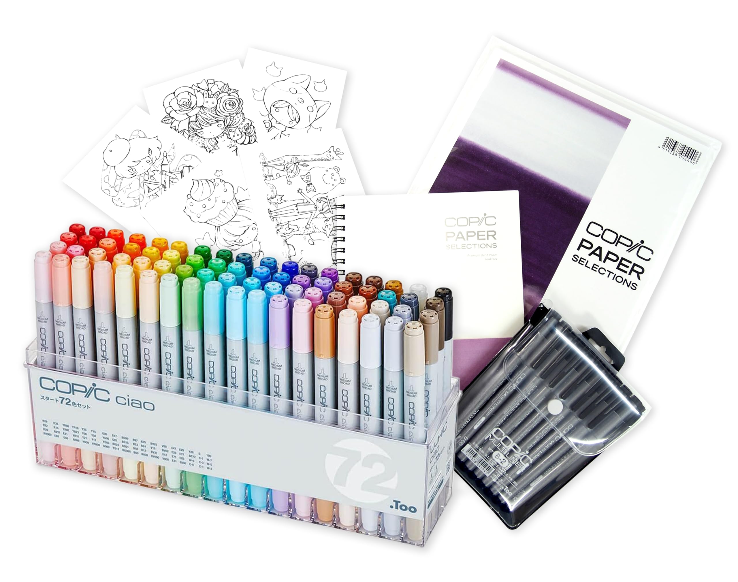 COPIC Too Copic Ciao DX Набор для начинающих 72 цвета Сделано в Японии Многоцветные маркеры для иллюстрации Маркеры Заправляемые чернила
COPIC Too Copic Ciao DX Набор для начинающих 72 цвета Сделано в Японии Многоцветные маркеры для иллюстрации Маркеры Заправляемые чернила
