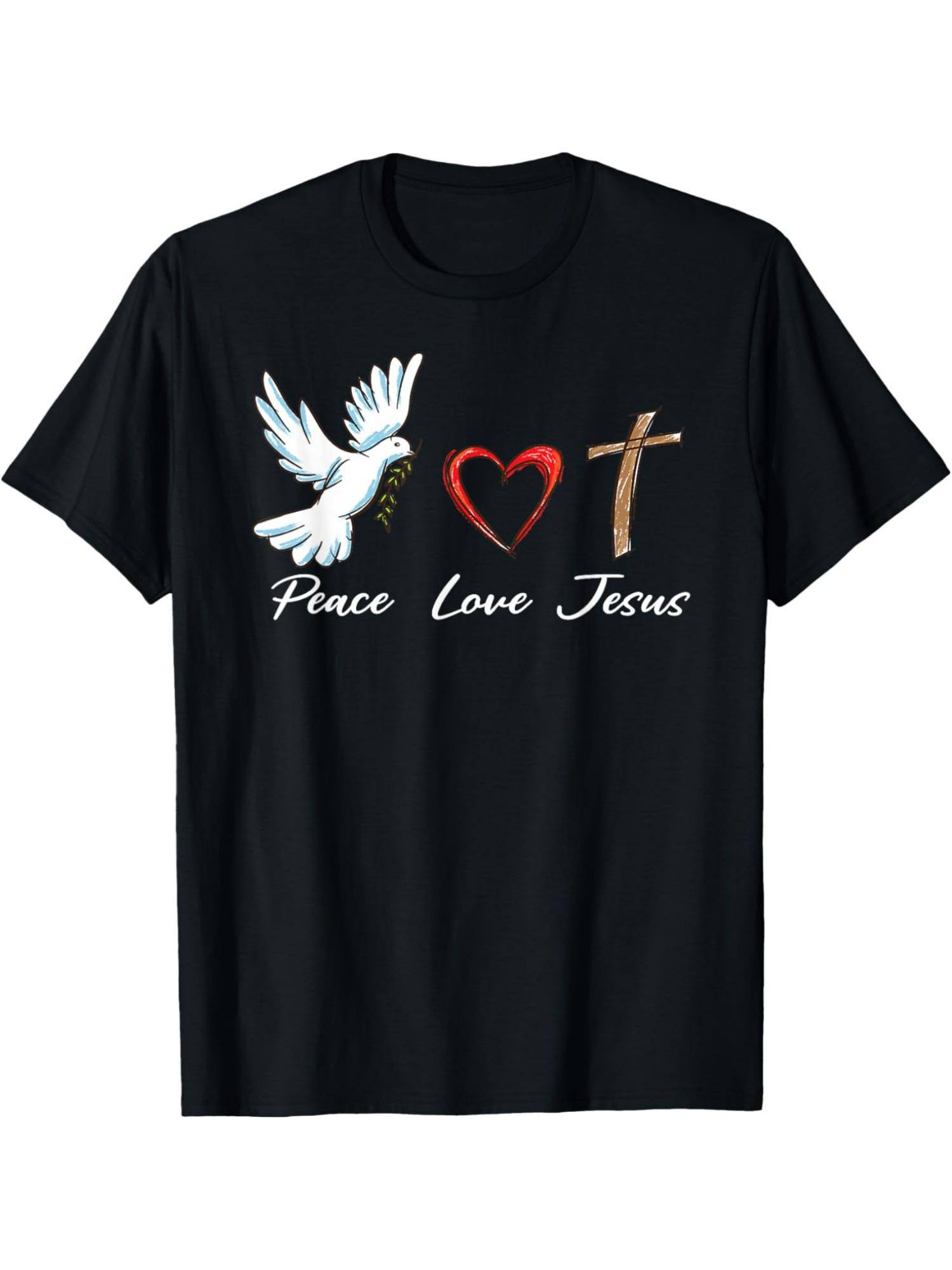 Peace Love Jesus Cute Dove Christian Cross and Faith God TShirt Funny Graphic Tee for Men Women 100 Cotton Breathable 3XL
Peace Love Jesus Cute Dove Christian Cross and Faith God TShirt Funny Graphic Tee for Men Women 100 Cotton Breathable 3XL