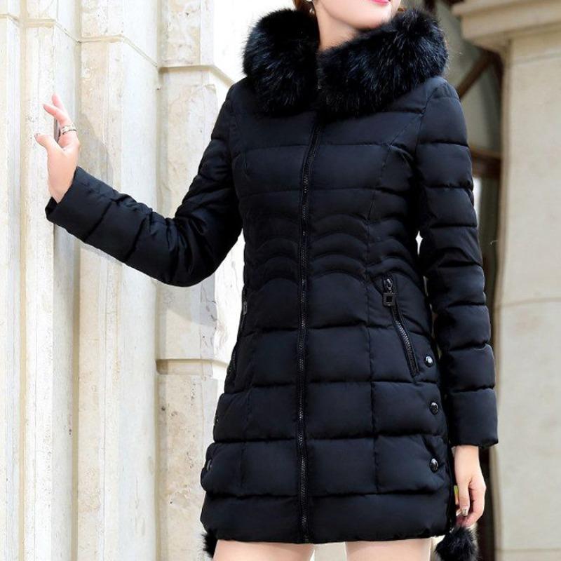 Cotton-padded Women s Medium and Long Winter New Women s Cotton-padded Clothes, Fur Collar Down Cotton-padded Clothes, Slim-fitting and Thin Jackets 2XL recommends 125-570 kg чёрный
Cotton-padded Women s Medium and Long Winter New Women s Cotton-padded Clothes, Fur Collar Down Cotton-padded Clothes, Slim-fitting and Thin Jackets 2XL recommends 125-570 kg чёрный