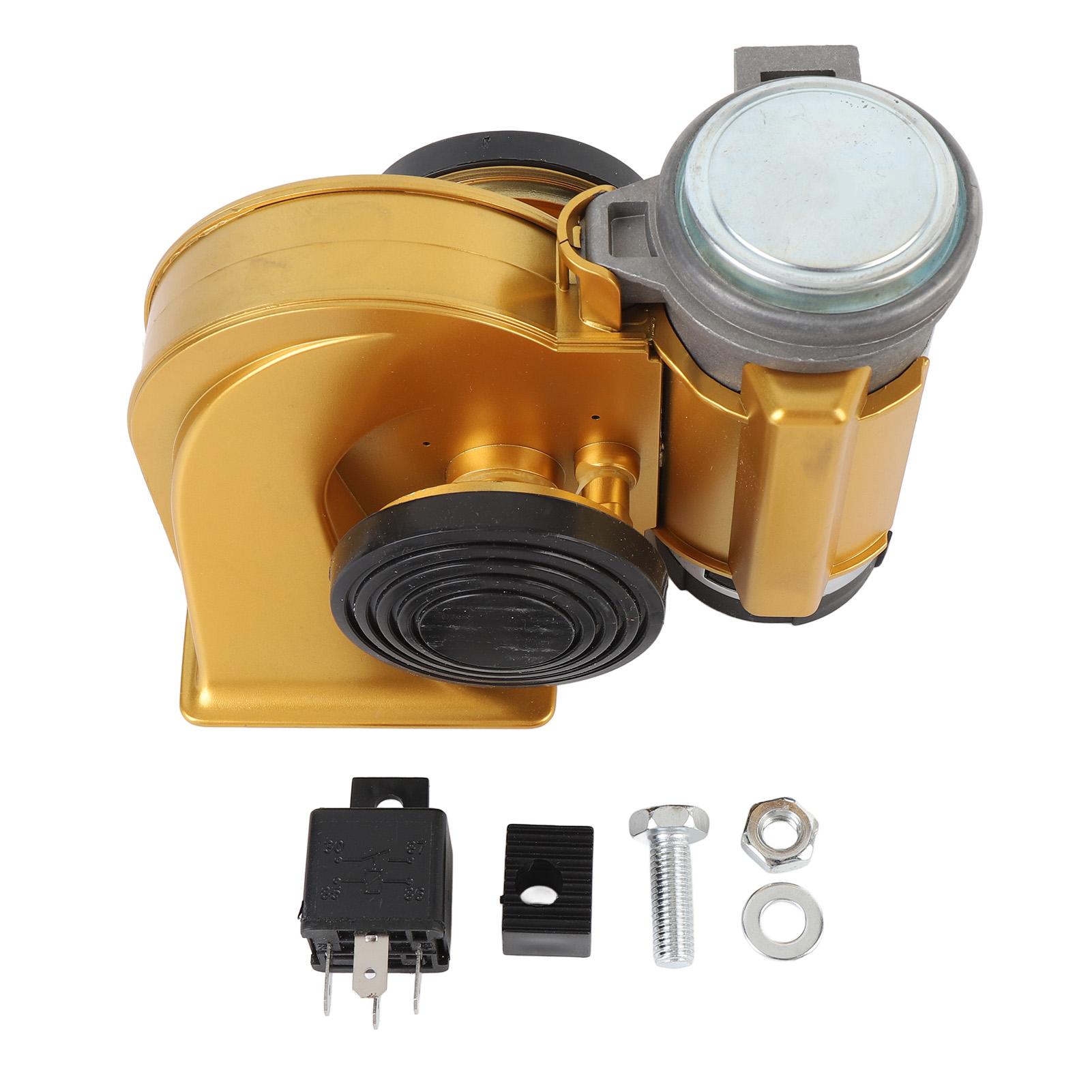 DC12V Car Horn Kit 120DB Water Proof Car Horn Replacement with Relay for Motorcycle Boat
DC12V Car Horn Kit 120DB Water Proof Car Horn Replacement with Relay for Motorcycle Boat